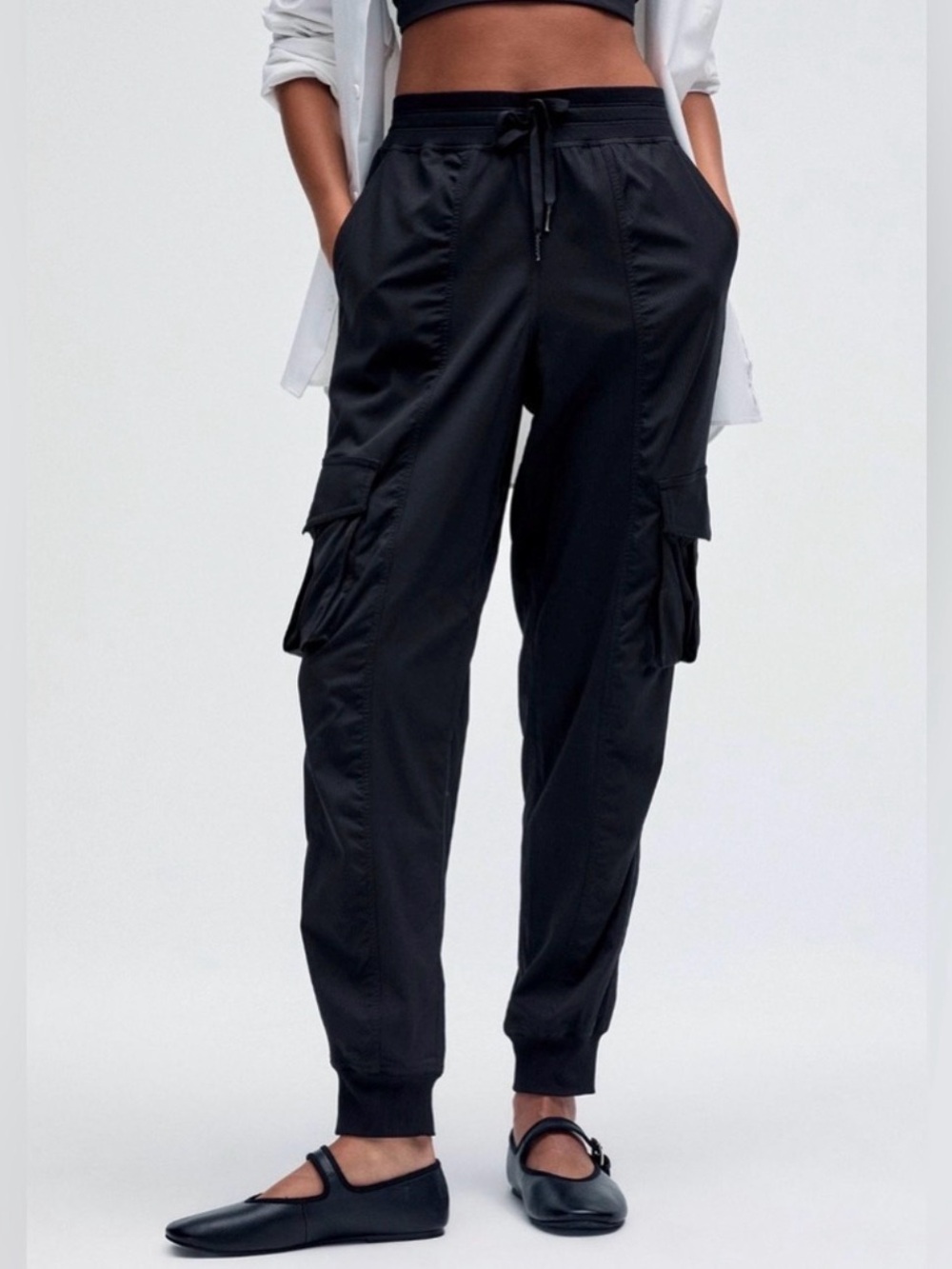 lululemon athletica Black Cargo Jogger Pants